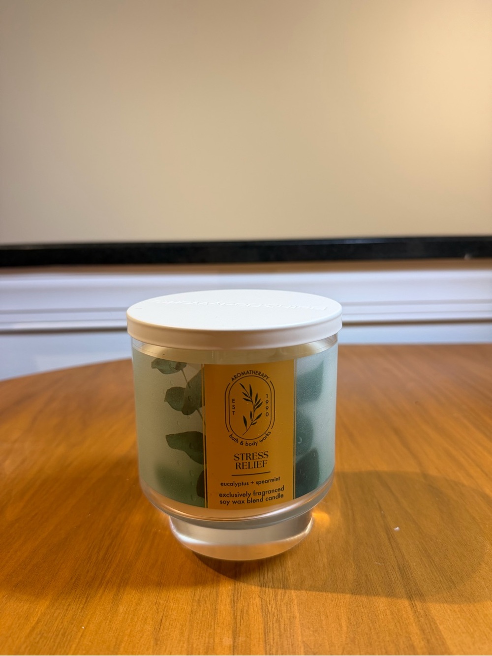 Bath & Body Works Aromatherapy Stress Relief Eucalyptus Spearmint 3-Wick Candle